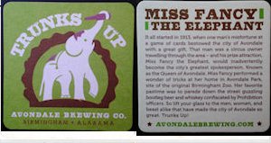 beer coaster from Back Forty Beer Company ( AL-AVON-3 )