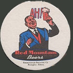 beer coaster from Birmingham District Brewing Co ( AL-BIR-1 )