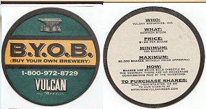 beer coaster from Yellowhammer Brewing ( AL-BIR-3 )