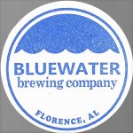 beer coaster from Bowler Hat Brewing Co ( AL-BLUE-1 )