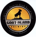 beer coaster from Good People Brewing ( AL-GOAT-1 )