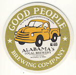 beer coaster from Green Bus Brewing ( AL-GOOD-1 )