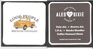 beer coaster from Green Bus Brewing ( AL-GOOD-2 )