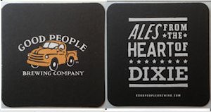 beer coaster from Green Bus Brewing ( AL-GOOD-3 )