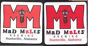 beer coaster from Magic City Brewery ( AL-MADM-1 )