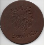 beer coaster from Resting Pulse Brewing Co ( AL-RED-1 )