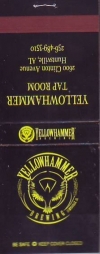 beer matchbook from Vulcan Breweries ( AL-YELL-MAT-1 )