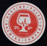 beer sticker from Rocket Republic Brewing ( AL-REST-STI-1 )