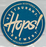 beer coaster from Huss Brewing Co. ( AZ-HOPS-1 )