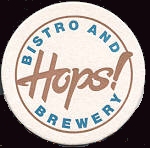 beer coaster from Huss Brewing Co. ( AZ-HOPS-10 )