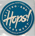 beer coaster from Huss Brewing Co. ( AZ-HOPS-2 )