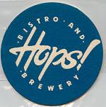 beer coaster from Huss Brewing Co. ( AZ-HOPS-3 )