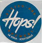 beer coaster from Huss Brewing Co. ( AZ-HOPS-5 )