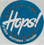 beer coaster from Huss Brewing Co. ( AZ-HOPS-6 )