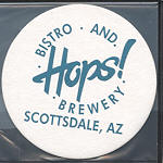 beer coaster from Huss Brewing Co. ( AZ-HOPS-9 )