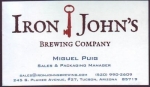 beer business card and similar from Kitsune Brewing Co.  ( AZ-IRON-BIZ-3 )