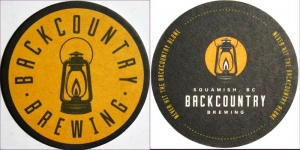 beer coaster from Backroads Brewing Co.  ( BC-BACC-1 )
