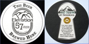 beer coaster from Elk Valley Brewing Co. ( BC-ELEV-1 )