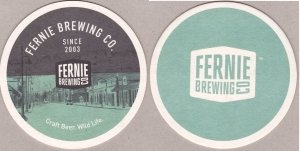 beer coaster from Fernie Brewing Co. Ltd.  ( BC-FERN-12 )