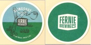 beer coaster from Fernie Brewing Co. Ltd.  ( BC-FERN-13 )