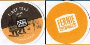 beer coaster from Fernie Brewing Co. Ltd.  ( BC-FERN-17 )