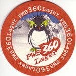 beer coaster from Pacific Western Brewing ( BC-PACI-22 )