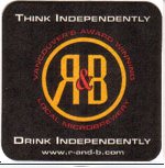 beer coaster from Rad Brewing Co. ( BC-RABB-1 )