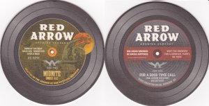 beer coaster from Red Bird Brewing Inc. ( BC-REDA-1 )