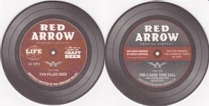 beer coaster from Red Bird Brewing Inc. ( BC-REDA-2 )