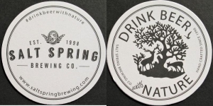 beer coaster from Shaftebury Brewing Co. ( BC-SALT-3 )