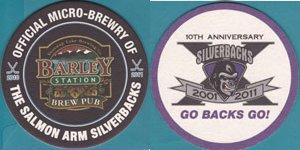 beer coaster from Silver Spring Brewery Ltd.  ( BC-SHUS-4 )