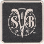 beer coaster from Slackwater Brewing ( BC-SILV-2 )