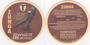 beer coaster from Trading Post Brewing Co. ( BC-TOWN-2 )