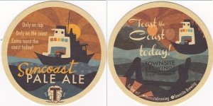 beer coaster from Trading Post Brewing Co. ( BC-TOWN-4 )