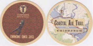 beer coaster from Trading Post Brewing Co. ( BC-TOWN-7 )