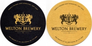 beer coaster from Westminster Brewery Ltd.  ( BC-WELT-1 )