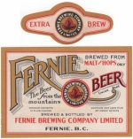 beer label from Fernie-Fort Steele Brewing Co. Ltd.  ( BC-FERE-LAB-1 )