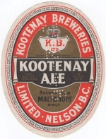 beer label from Kwantlen Polytechnic University ( BC-KOOT-LAB-1 )