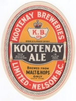 beer label from Kwantlen Polytechnic University ( BC-KOOT-LAB-2 )