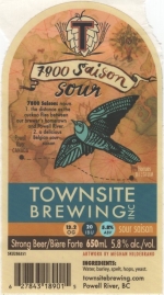 beer label from Trading Post Brewing Co. ( BC-TOWN-LAB-1 )