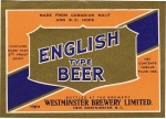 beer label from Wheelhouse Brewing Co. ( BC-WEST-LAB-8 )