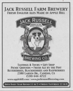 beer advertisement from Jacked Up Brewery ( CA-JRUS-ADV-2 )