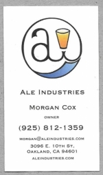 beer business card and similar from AleSmith Brewing Co. ( CA-ALEI-BIZ-3 )