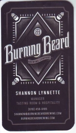 beer business card and similar from Burning Bridge Brewing ( CA-BURN-BIZ-1 )