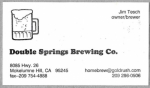 beer business card and similar from Double Take Brewing Co ( CA-DOUE-BIZ-1 )