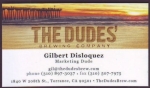 beer business card and similar from Dueling Dogs Brewing Co. ( CA-DUDE-BIZ-1 )