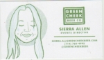 beer business card and similar from Green Flash Brewing Co. ( CA-GREN-BIZ-1 )