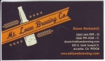 beer business card and similar from Mt. Shasta Brewing Co. ( CA-MLOW-BIZ-1 )