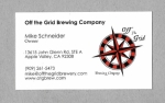 beer business card and similar from Off The Rails Brewing ( CA-OFGR-BIZ-1 )