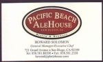 beer business card and similar from Pacific Beach Brewhouse  ( CA-PCBA-BIZ-2 )